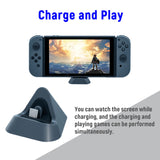 Factory Price DOBE Charging Dock for Nintendo Switch/ Switch Oled for Nintendo Switch Lite Charging Stand Type-C Port Mobile Phone Gray