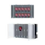Transparent Dock Cover with 10-slot Game Card Storage for Nintendo Switch/Switch OLED (KJH NS082)