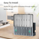 Transparent Dock Cover with 10-slot Game Card Storage for Nintendo Switch/Switch OLED (KJH NS082)