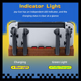 Red Brick Charging Dock with 8 Game Card Slots for Nintendo Switch/Switch OLED Joy-Cons (HS-SW488)