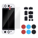 Dust-proof Kit with Tempered Glass Screen Protector for Nintendo Switch OLED