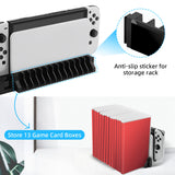 Quad Joy-Con Charging Dockwith Game Disc Rack for Nintendo Switch/Switch OLED (GP-349)