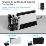 Quad Joy-Con Charging Dockwith Game Disc Rack for Nintendo Switch/Switch OLED (GP-349)