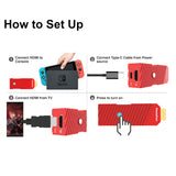 PhotoFast 4K Gamer+ Enhance 1080p to 4R Resolution Adapter for Nintendo Switch/Switch OLED/Wii U/Chromecast/Apple TV