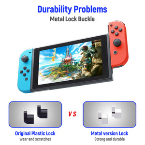 DIY for Joy-Con Metal L R Left Right Lock Buckle Set with Open Tool for Nintendo Switch for Joy Con Buckle Lock Repair Tool Set