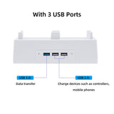 Wall-mounted Color Changing Cooling Stand with Hook for Xbox  Series S-White