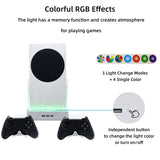 Wall-mounted Color Changing Cooling Stand with Hook for Xbox  Series S-White