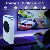 Upper Cooling Fan with RGB Lighting for Xbox Series S-White(SY-XSS-828)  For Xbox Series S console only