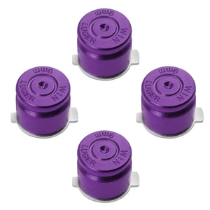 Metal Button Set Bullet Style for Dualshock 3 / 4 Purple