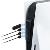 DOBE 1-TO-4 USB 2.0 HUB FOR PS5 GAMING CONSOLE BLACK (TP5-0576)