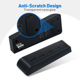DOBE 1-TO-4 USB 2.0 HUB FOR PS5 GAMING CONSOLE BLACK (TP5-0576)