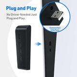 DOBE 1-TO-4 USB 2.0 HUB FOR PS5 GAMING CONSOLE BLACK (TP5-0576)