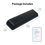 DOBE 1-TO-4 USB 2.0 HUB FOR PS5 GAMING CONSOLE BLACK (TP5-0576)