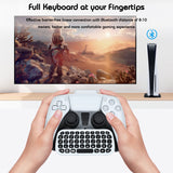 DOBE Wireless Mini Keyboard with Clip for PS5 Controller White (TP5-0556)