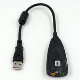 5hv2 Multi-Function USB Virtual 7.1 Channel External Stereo Sound Card Adapter For PC
