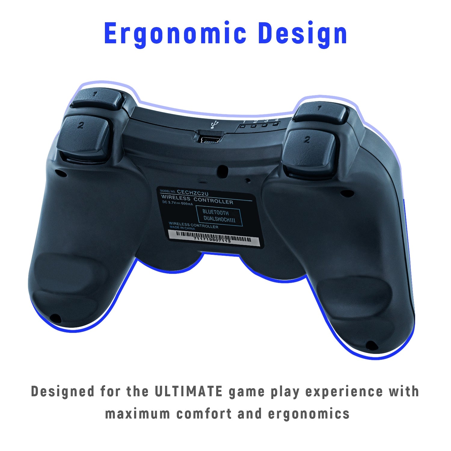 High Sensitive Wireless Double Shock Controller For PS3/PS3