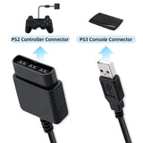 PS2 Controller Gamepad Convert Adapter Cable to PS3 Console