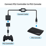 PS2 Controller Gamepad Convert Adapter Cable to PS3 Console