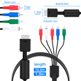 1.8m Component AV Cable for Playstation 3 PS3 / Playstation 2 PS2