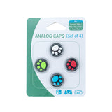 Analog Thumb Cap Set for Dualshock 4 / Xbox ONE Controller Black Paw
