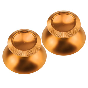 Aluminum Alloy Metallic Metal Analog Thumbstick Gold