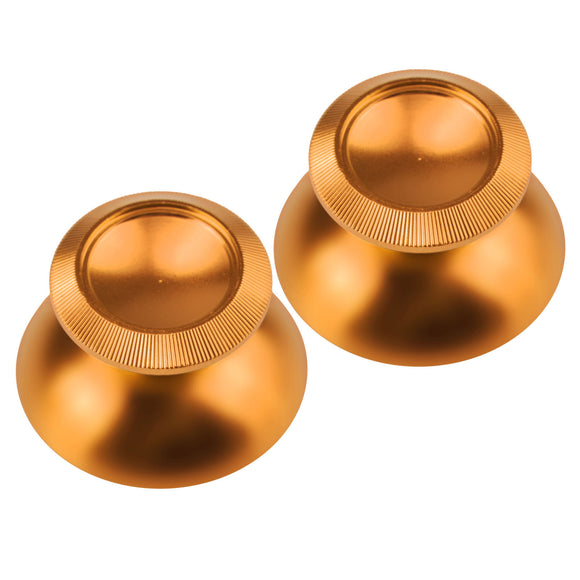 Aluminum Alloy Metallic Metal Analog Thumbstick Gold