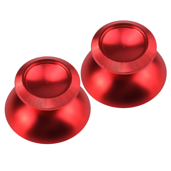 Aluminum Alloy Metallic Metal Analog Thumbstick Red