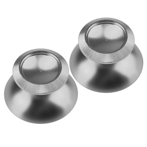 Aluminum Alloy Metallic Metal Analog Thumbstick Silver