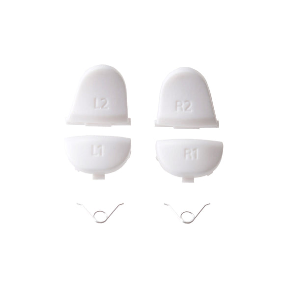 L1 R1 L2 R2 Trigger Bumper Button with Spring White