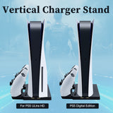 For PS5 DE UHD Vertical Charging Stand Station With USB Ports For PS5 Controller Charger For PS5 Console