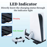 For PS5 DE UHD Vertical Charging Stand Station With USB Ports For PS5 Controller Charger For PS5 Console