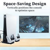 For PS5 DE UHD Vertical Charging Stand Station With USB Ports For PS5 Controller Charger For PS5 Console