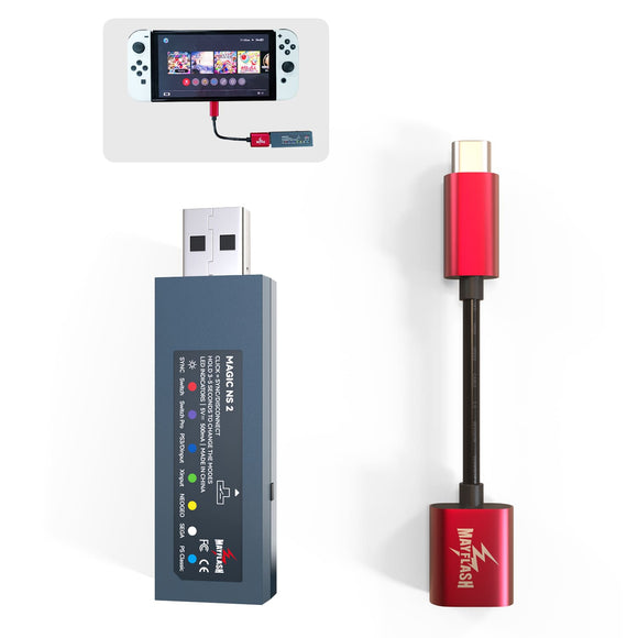 MayFlash MAGIC NS 2 Wireless Bluetooth Controller USB Adapter for Nintendo Switch/Windows/ Raspberry Pi