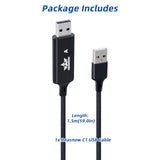 Reasnow C1 USB Cable 1.5m for switching between Keyboard Mouse mode and Controller mode