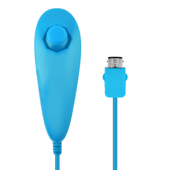 Wired Nunchuk Controller Remote Light Blue