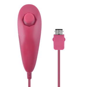 Wired Nunchuk Controller Remote Rose Pink