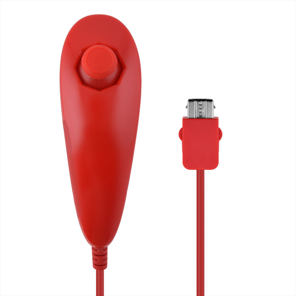 Wired Nunchuk Controller Remote Red