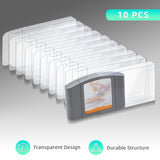 Lot 10 Retro Nintendo N64 Game Cartridge Clear Scratch Resistant Protector Case