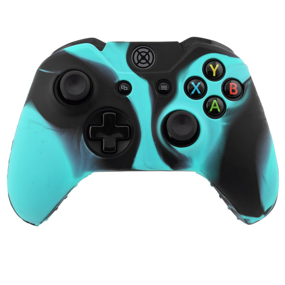 Camo Color Silicon Case Skin Cover Wireless Controller Blue Black