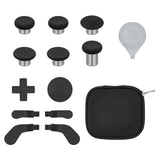 13 In 1 Metal Custom Replacement Button Set Tools for Xbox One Elite Series 2 Controller  - Black with Bumpers Thumbstick Mod