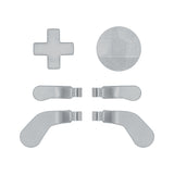 13 In 1 Metal Custom Replacement Button Set Tools for Xbox One Elite Series 2 Controller  - Sliver with Bumpers Thumbstick Mod