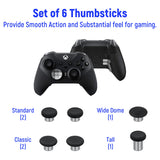 13 In 1 Metal Custom Replacement Button Set Tools for Xbox One Elite Series 2 Controller  - Sliver with Bumpers Thumbstick Mod